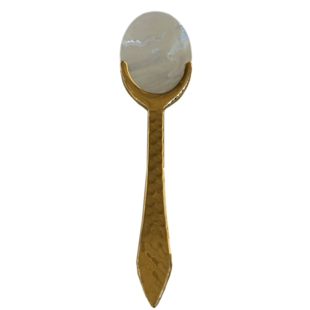 Hammered Mother Of Pearl Spoon