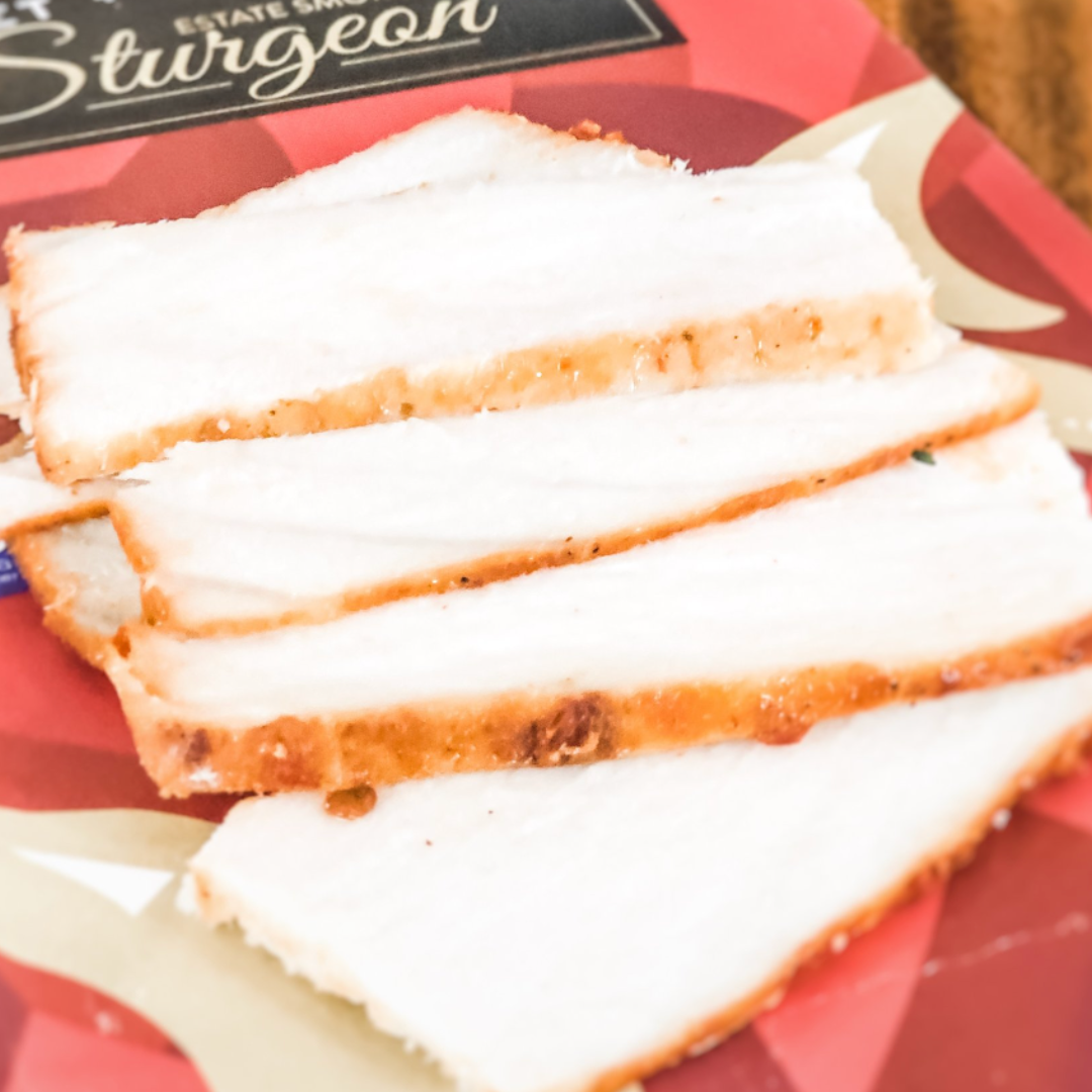 Sweet N' Hot Smoked Sturgeon 6 oz